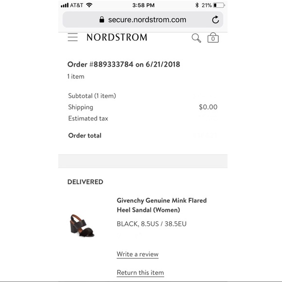 🆕NWT ♥️GIVENCHY Genuine Mink Flared Heel Sandal♥️ - Picture 8 of 8